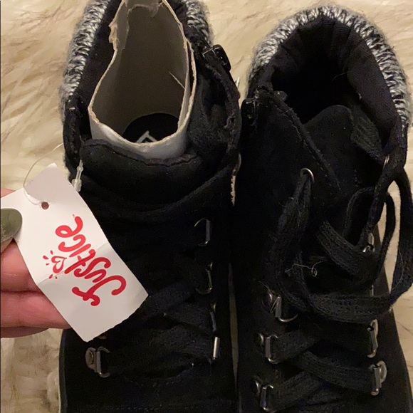 Justice black high tops - Picture 3 of 6